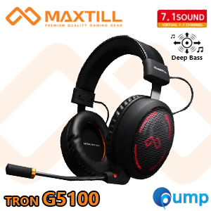 Maxtill Tron G5100 Virtual 7.1 Vibration Gaming Headset - Black
