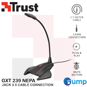 Trust Gaming GXT 239 Nepa Gaming Microphone Jack3.5
