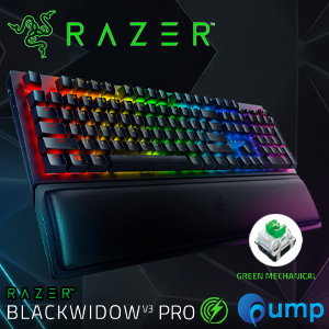 Razer Blackwidow V3 Pro Hyperspeed Wireless Gaming Keyboard - Clicky Green Switch (TH)