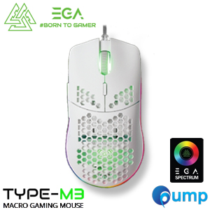 EGA Type M3 Macro Gaming Mouse - White