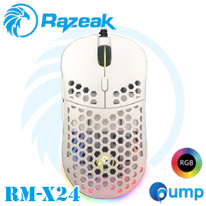 Razeak RM-X24 Volus Professional Gaming Mouse - White