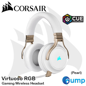 Corsair VIRTUOSO RGB WIRELESS High-Fidelity Gaming Headset - Pearl
