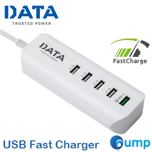 DATA 5 USB Fast Charger 3A 1.2m - White