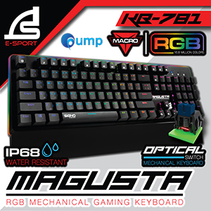 Signo E-Sport KB-781 Magusta RGB Mechanical Gaming Keyboard Optical Blue Sw