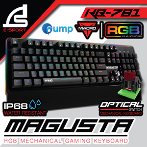 Signo E-Sport KB-781 Magusta RGB Mechanical Gaming Keyboard Optical Red Sw
