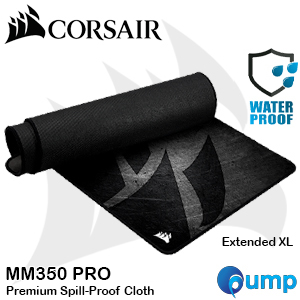 Corsair MM350 PRO Premium Spill-Proof Cloth Gaming Mouse Pad - Extended XL