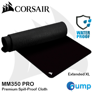 Corsair MM350 PRO Premium Spill-Proof Cloth Gaming Mouse Pad - Extended XL (Black)
