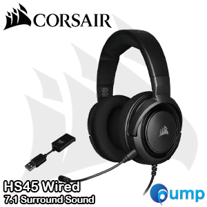 Corsair HS45 Wired 7.1 Surround Sound Gaming Headset - Carbon