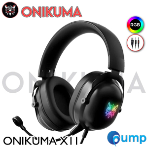 Onikuma X11 Professional RGB Gaming Headset - BLACK