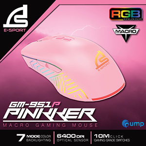 Signo E-Sport GM-951P PINKKER Macro Optical Sensor Gaming Mouse