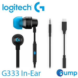 Logitech G333 In-ear Gaming Earphones - Black