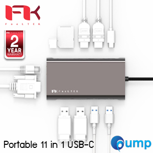 Feeltek Portable 11 IN 1 USB-C HUB