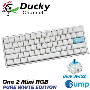 Ducky One 2 Mini RGB Pure White Mechanical Keyboard - Blue Sw