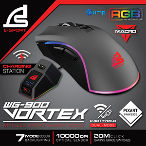 Signo E-Sport WG-900 Vortex Wireless Macro Gaming Mouse