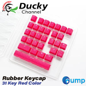 Ducky Rubber Keycap 31Key - Red