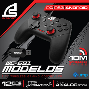 Signo E-Sport WC-691 MODELOS 2.4G Wireless Gaming Controller