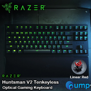 Razer Huntsman V2 Tenkeyless  Optical Gaming Keyboard - Linear Red (US)