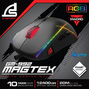 Signo E-sport GM992 Magtex Macro Gaming Mouse