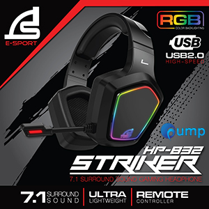 Signo E-sport HP-832 Striker 7.1 Surround Sound Gaming Headphone