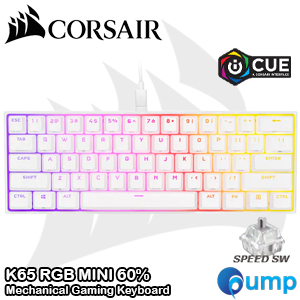 Corsair K65 RGB MINI 60% MX SPEED - White ENG
