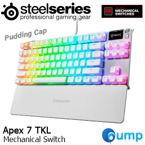 Steelseries Apex 7 Ghost TKL Mechanical Gaming Keyboard - RED Switch (US)