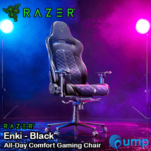 Razer Enki Gaming Chair for All-Day Comfort (Black)