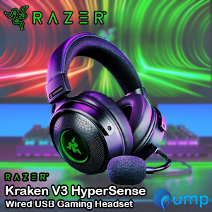 Razer Kraken V3 HyperSense Wired USB Gaming Headset with Haptic Technology 