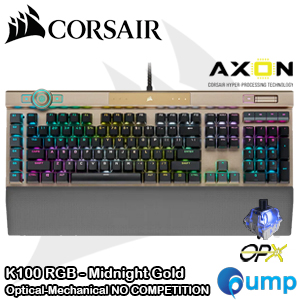 Corsair K100 RGB Mechanical Gaming Keyboard - OPX Switch (Midnight Gold)