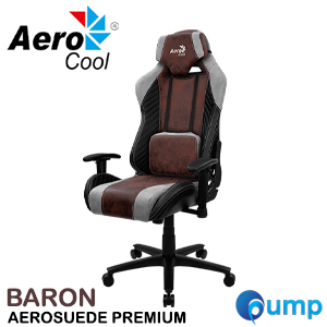 AeroCool BARON Aerosuede Gaming Chair - Brown