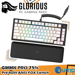Glorious GMMK PRO 75% Pre-built ANSI - Black Slate Fox Switch