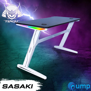 Tengu SASAKI Series RGB Gaming Desk - White