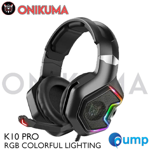 Onikuma K10 Pro USB 7.1 Sourround Sound RGB Gaming Headphone - Black 