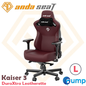 Anda Seat Kaiser 3 Series DuraXtra Leatherette Gaming Chair - Classic Maroon (L)