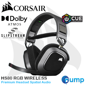 Corsair HS80 Wireless Spatial Audio RGB Gaming Headset