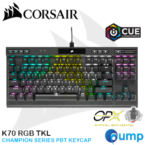 Corsair K70 RGB TKL CHAMPION SERIES Optical-Mechanical Gaming Keyboard
