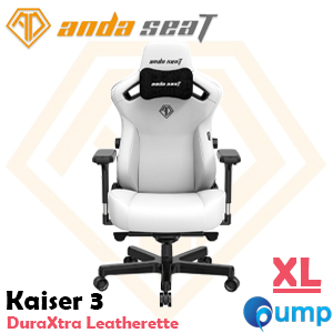 Anda Seat Kaiser 3 Series DuraXtra Leatherette Gaming Chair - Size XL (Cloudy White)