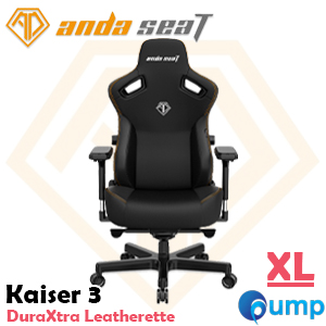 Anda Seat Kaiser 3 Series DuraXtra Leatherette Gaming Chair - Size XL (Elegant Black)