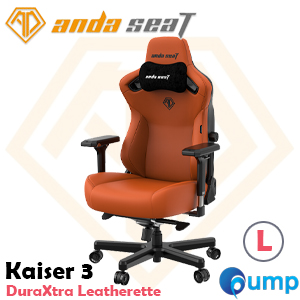 Anda Seat Kaiser 3 Series DuraXtra Leatherette Gaming Chair - Blaze Orange (L)