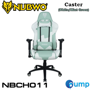 Nubwo NBCH-11 Caster Gaming Chair (White/Mint Green)