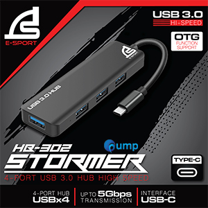 Signo E-Sport HB-302 Stormer USB 3.0 Hub Hi-Speed TYPE-C