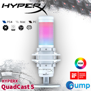 HYPERX QuadCast S USB Condenser Gaming Microphone - White