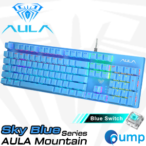 AULA Mountain Series S2022 Mechanical Gaming Keyboard - Sky Blue/Blue SW