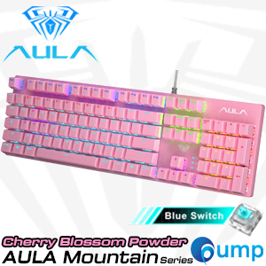 Aula S2022 Mechanical Gaming Keyboard - Cherry Blossom Powder/Blue SW