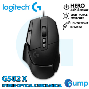 Logitech G502 X Wired Gaming Mouse - Black