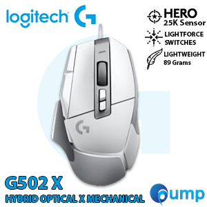 Logitech G502 X Wired Gaming Mouse - White