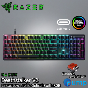 Razer Deathstalker V2 Low-Profile RGB Optical Gaming Keyboard - Linear - US