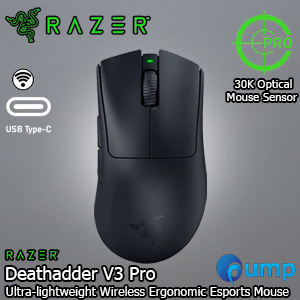 Razer DeathAdder V3 Pro Ultra-lightweight Wireless Ergonomic Esports Mouse - Black