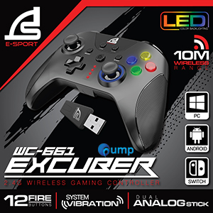  Signo E-Sport WC-661 Excuber 2.4G Wireless Gaming Controller