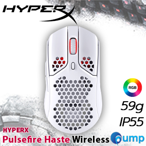 HyperX Pulsefire Haste Lightweight Wireless Gaming Mouse - White