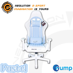 Neolution E-Sport Pastel Gaming Chair - White Blue Sky